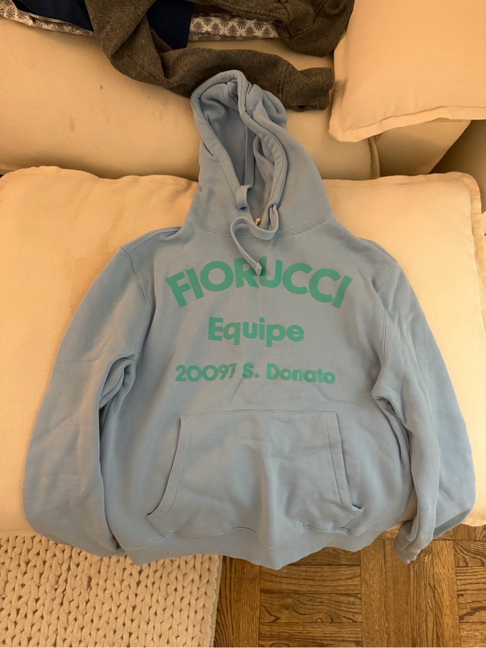Fiorucci Pale Blue Pullover Hoodie